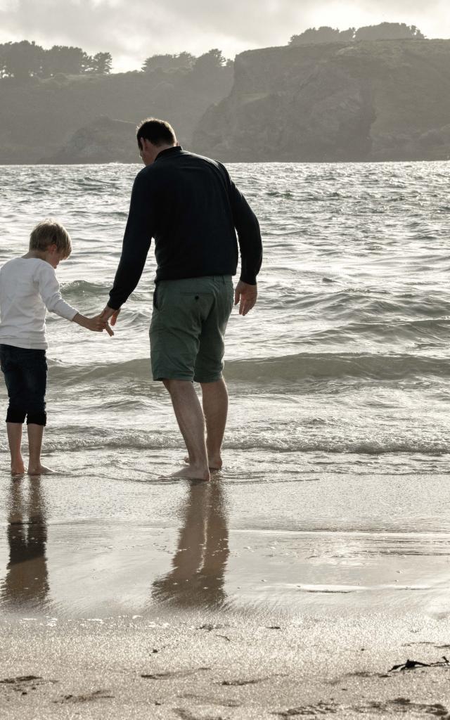 Changer De Rythme, Plage De Baluden, Bangor, Famille, Océan profiter de l'océan, Nature île photogénique, Plage partir à la plage, Belle île en mer, île de Bretagne, Bretagne sud, au large du Golfe du Morbihan