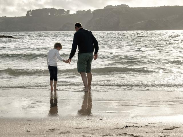 Changer De Rythme, Plage De Baluden, Bangor, Famille, Océan profiter de l'océan, Nature île photogénique, Plage partir à la plage, Belle île en mer, île de Bretagne, Bretagne sud, au large du Golfe du Morbihan