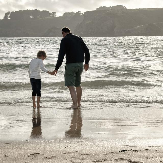 Changer De Rythme, Plage De Baluden, Bangor, Famille, Océan profiter de l'océan, Nature île photogénique, Plage partir à la plage, Belle île en mer, île de Bretagne, Bretagne sud, au large du Golfe du Morbihan