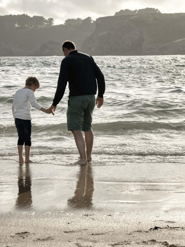 Changer De Rythme, Plage De Baluden, Bangor, Famille, Océan profiter de l'océan, Nature île photogénique, Plage partir à la plage, Belle île en mer, île de Bretagne, Bretagne sud, au large du Golfe du Morbihan