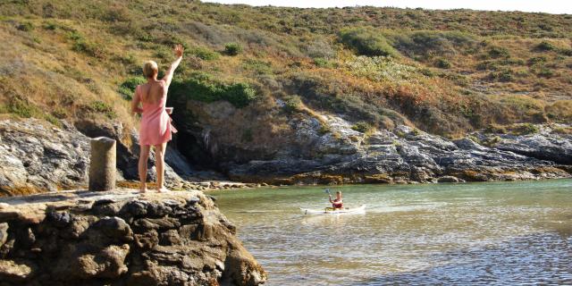 kayak, Se dépasser - sports, Plages partir à la plage, Océan Profiter de l'océan, Nature île photogénique, Changer de rythme déplacement doux, Belle île en mer, île de Bretagne, Bretagne sud, au large du Golfe du Morbihan