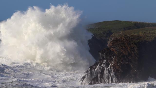 Nature île Photogénique, Ocean Profiter De L'ocean, Belle île En Mer, île De Bretagne, Bretagne Sud, Au Large Du Golfe Du Morbihan